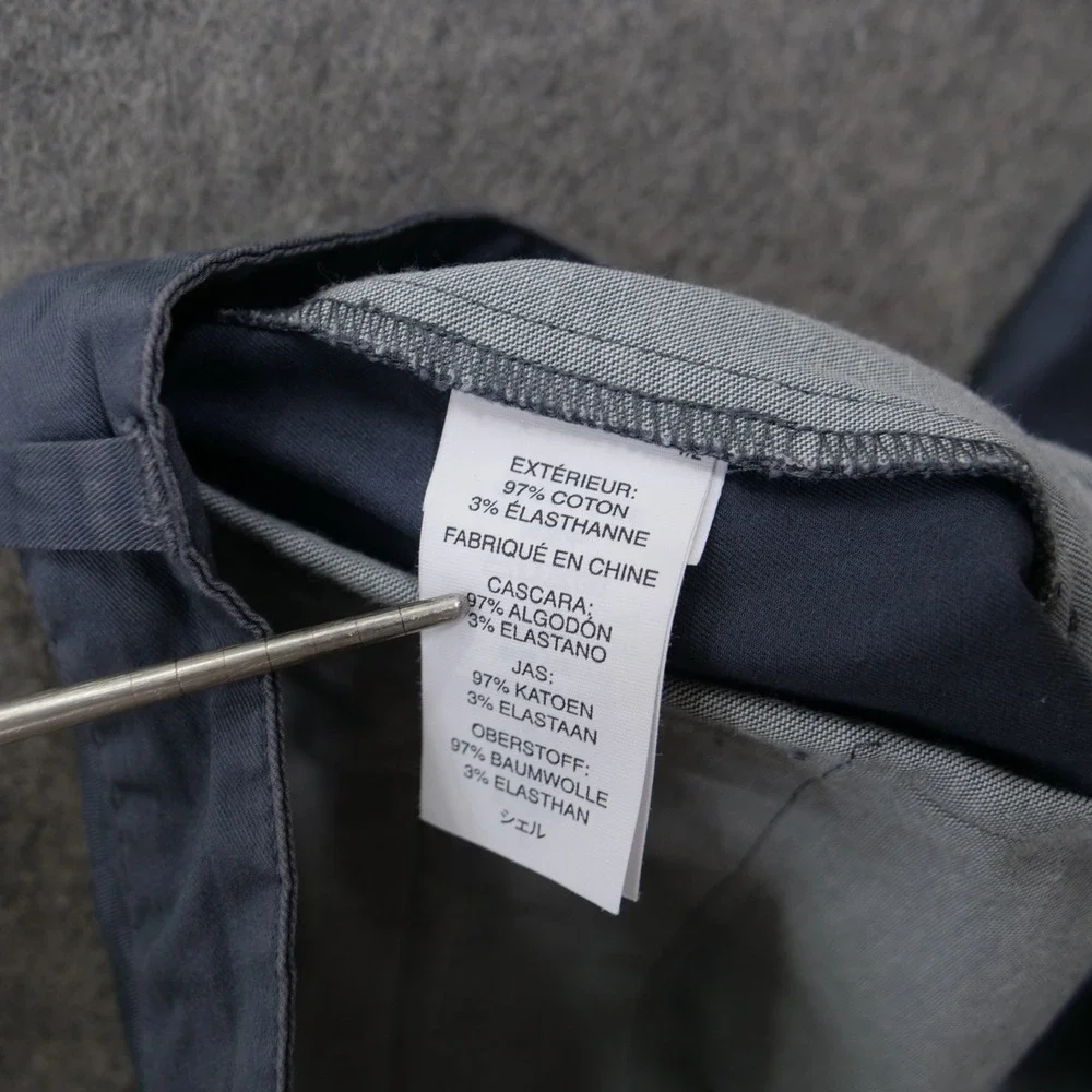 Vuori Pants Mens 36 Gray Collins Chino Casual Stretch Straight Leg Flat Front